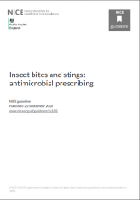 Insect bites and stings: antimicrobial prescribing NICE guideline [NG182]